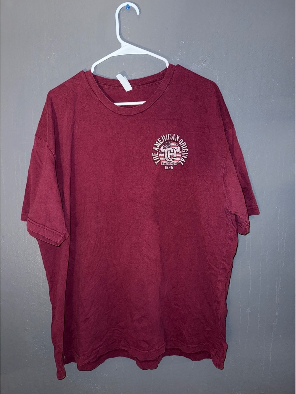 Cowboy Hardware The American Original 2X Maroon Graphic T-Shirt